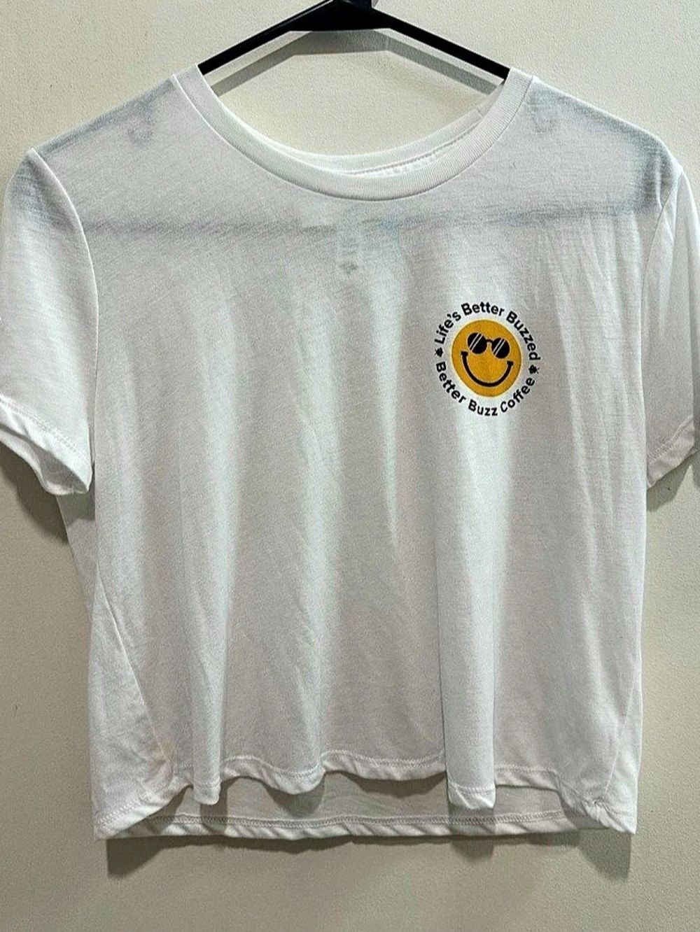 Better Buzz Coffee Roasters Bella + Canvas Graphic Tee White Medium